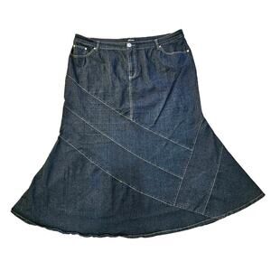 Y2K Maxi‎ Denim Skirts 20W. Destiny Platinum. Instyle. Popular. Flare bottom.
